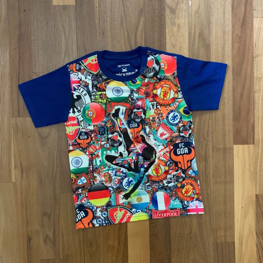 Soccer Short Sleeve T-Shirt - World Cup Fever! Boys Size 5-6